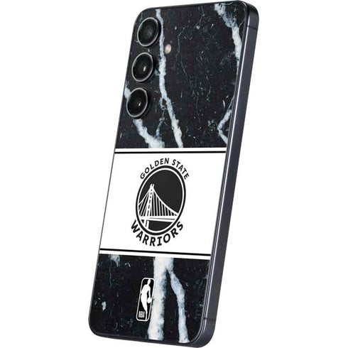 NBA Golden State Warriors Marble Galaxy S25 Skin